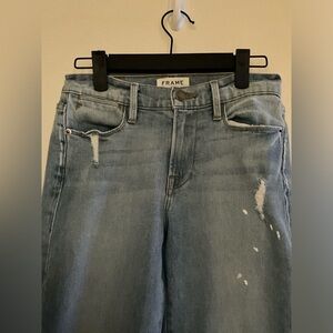 ✨FRAME Denim Distressed Le High Straight Jeans Size 25